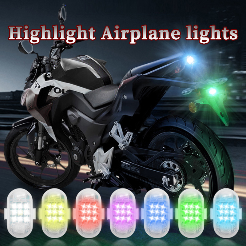 Drone Strobe Light - ワイヤレスリモコン LED ストロボライト車自動車オートバイバイクドローンスクーター衝突防止警告ランプフラッシュインジケーター