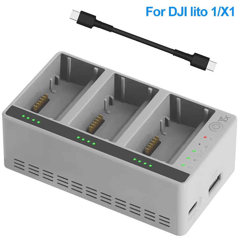 Drone Charging Hub - DJI LITO 1 X1 デジタルインテリジェント高速充電用充電ハブ LITO
