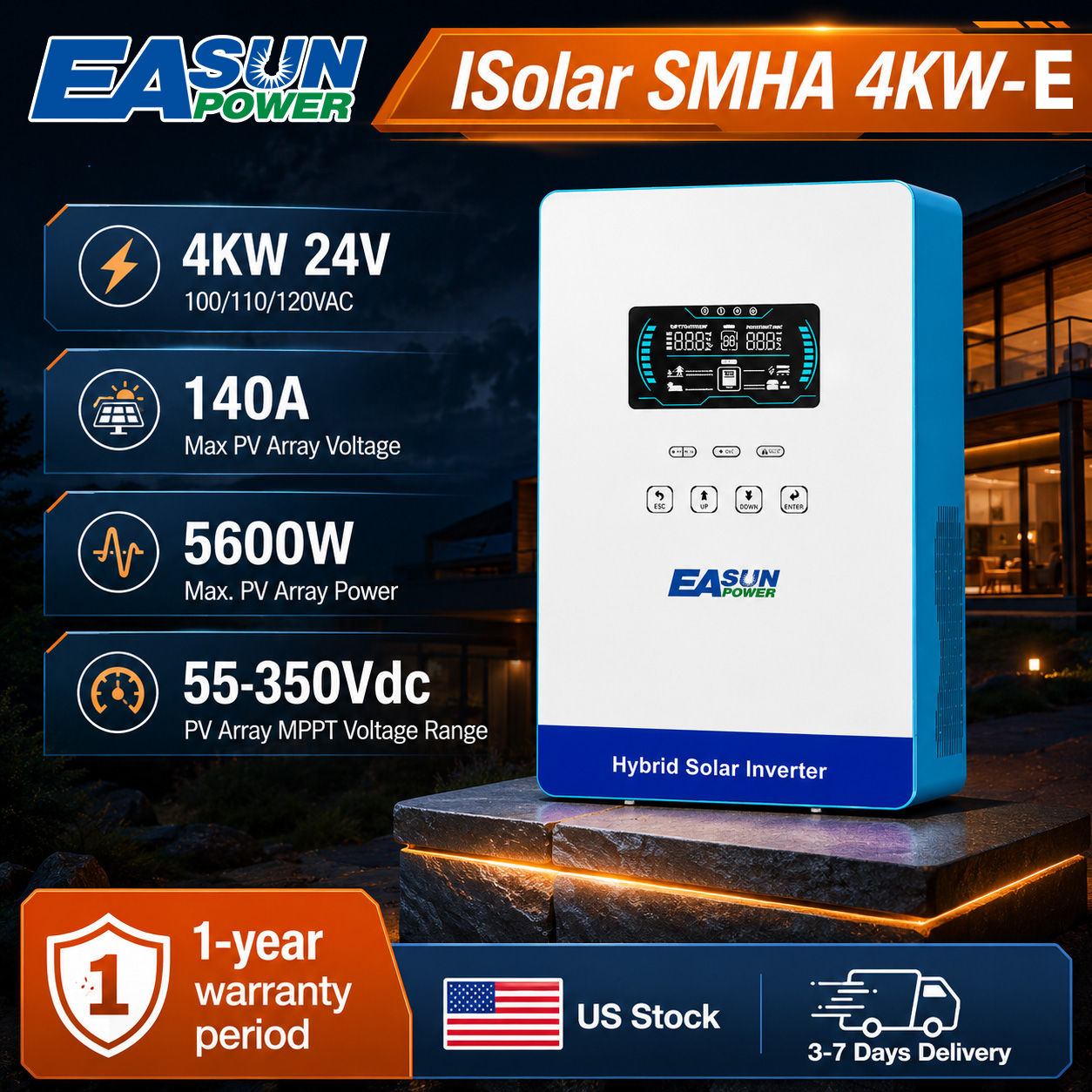 Drone Solar Charger - EASUN POWER 4KW インバーター 110V オフグリッドソーラーインバーター