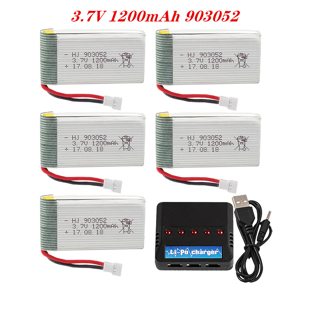 Drone Battery Charger - リポバッテリー充電器セット,クワッドコプター交換部品,rcドローン,ky601s,syma,x5c,x5,x5sc,x5sw,m18,h5p,3.7v,1200mah,903052