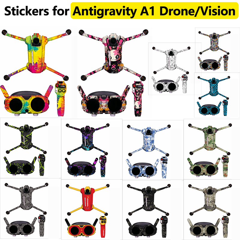 Drone Propeller Holder - ステッカー Insta360 無重力 A1 ドローンビジョンフライトグラスフルセットデカール装飾保護フィルム修理済みスキンアクセサリー