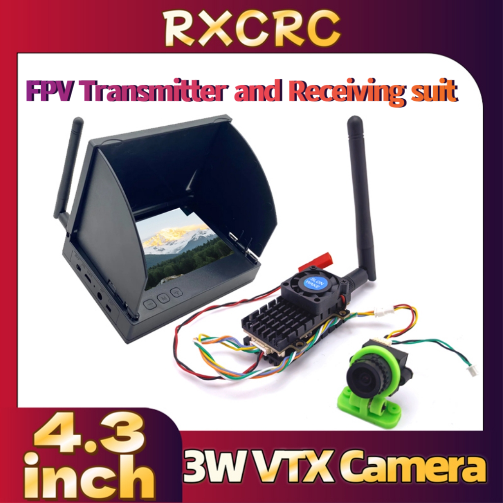 Drone Controller Screen - RXCRC 5.8G 3W ビデオ VTX 送信機、1200TVL