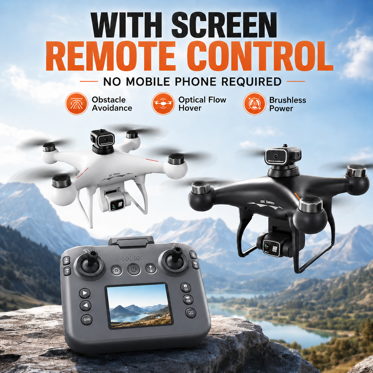 Drone Carrying Case - ZNLYRION S116 RCドローン ブラシレスモーター 長時間飛行 WIFIリアルタイム画像伝送