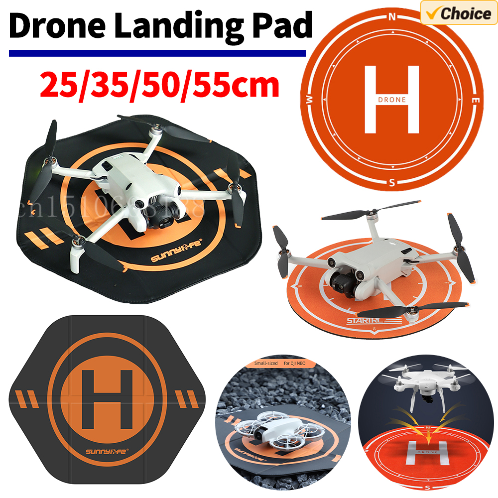 Drone Landing Pad - 35 センチメートルドローン着陸パッドユニバーサル折りたたみ着陸マット両面飛行機着陸パッド DJI NEO/Mini4Pro ドローンアクセサリー