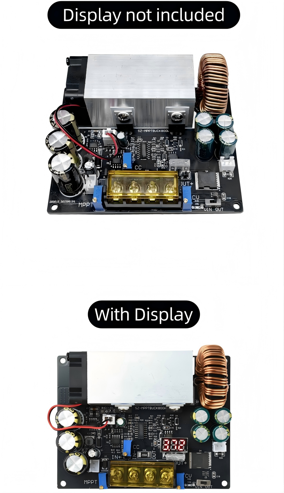 Drone Solar Charger - 800W 25A MPPT ソーラー充電電源モジュール DC-DC 調整可能なステップダウン降圧コンバータ