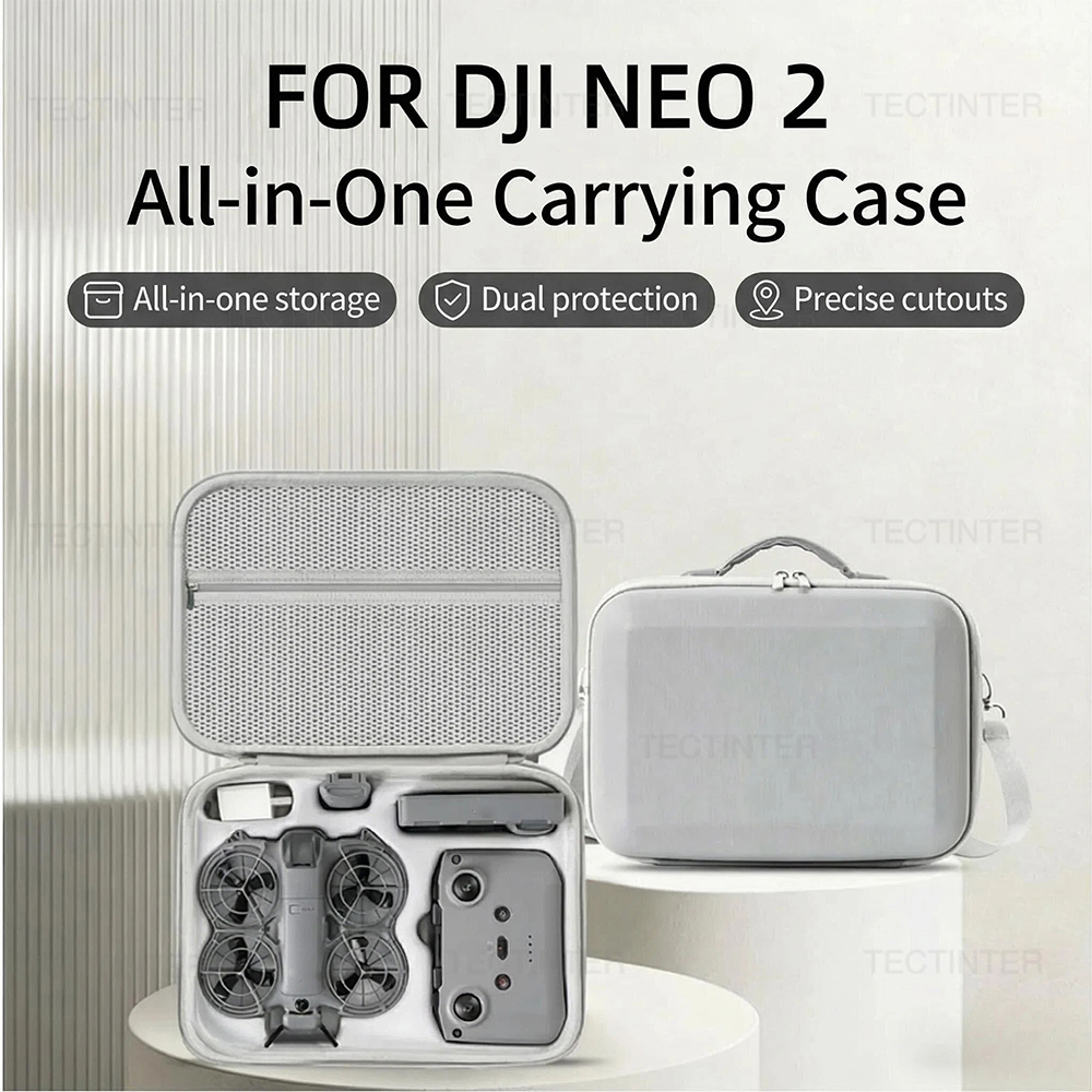 Drone Joystick Cover - ポータブルトラベルオーガナイザーバッグケース DJI NEO 2 ドローンリモコン収納ショルダーポーチキャリーアクセサリーボックス