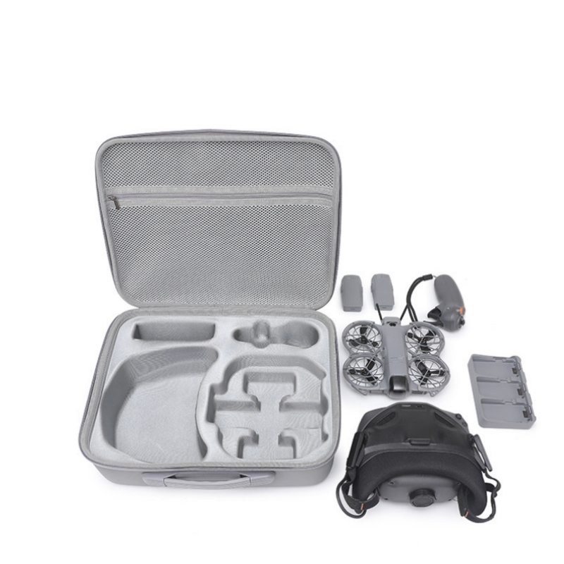Drone Hard Shell Case - DJI NEO 2用大容量収納バッグケース、ゴーグルN3ボックス収納可能、ストラップ付きショルダーバッグ、ハードシェル保護