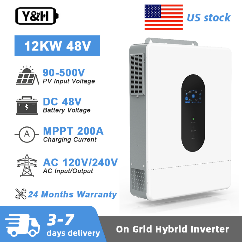 Drone Solar Charger - Y&H 12KW ハイブリッドソーラーインバーター 48V 分割相 120V/240VAC
