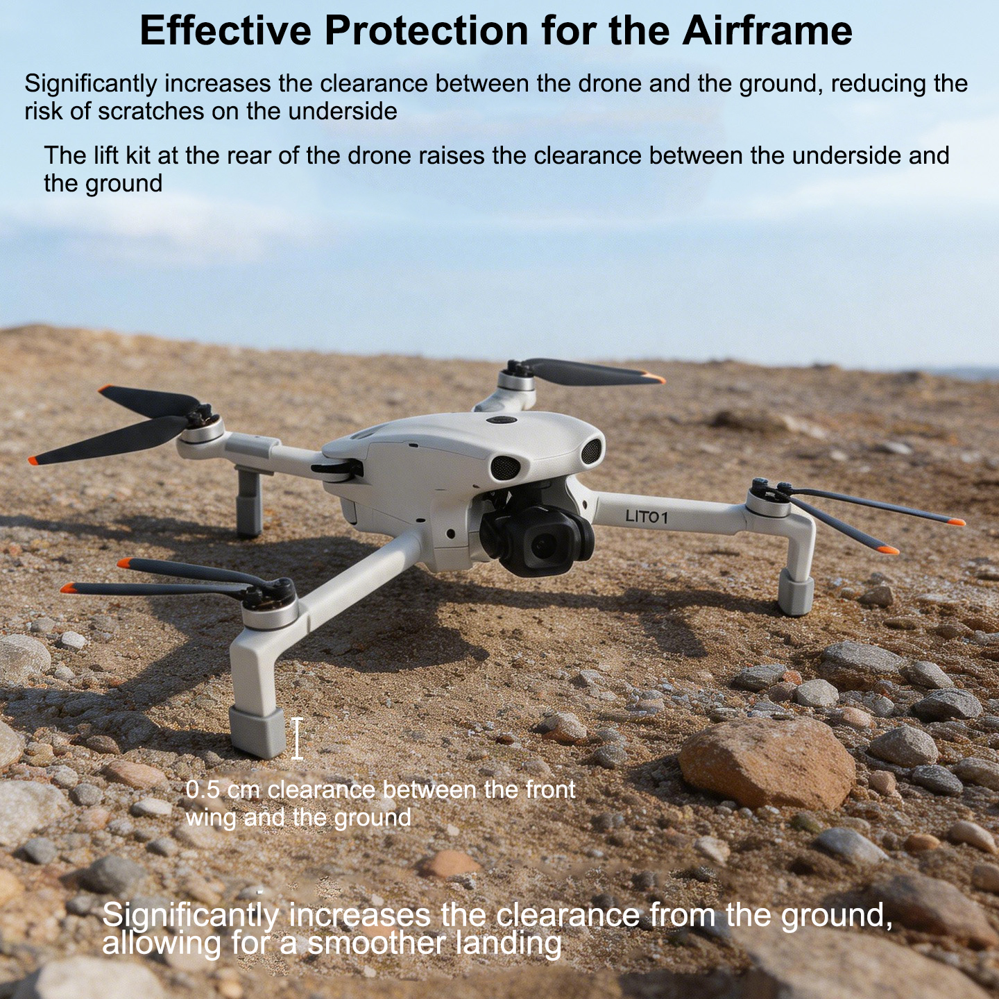 Drone Landing Pad - DJI LITO 1 LITO X1 ドローン用ランディングギアエクステンダー