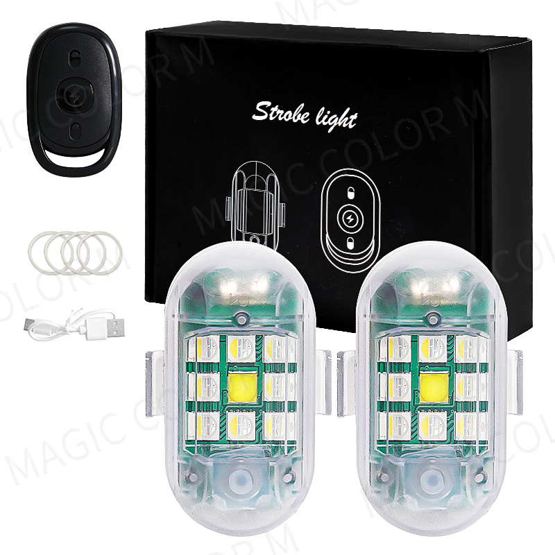 Drone Strobe Light - ワイヤレスLEDライト,リモコン付き点滅ライト,衝突防止インジケーター,自動車,オートバイ,クルーズ用