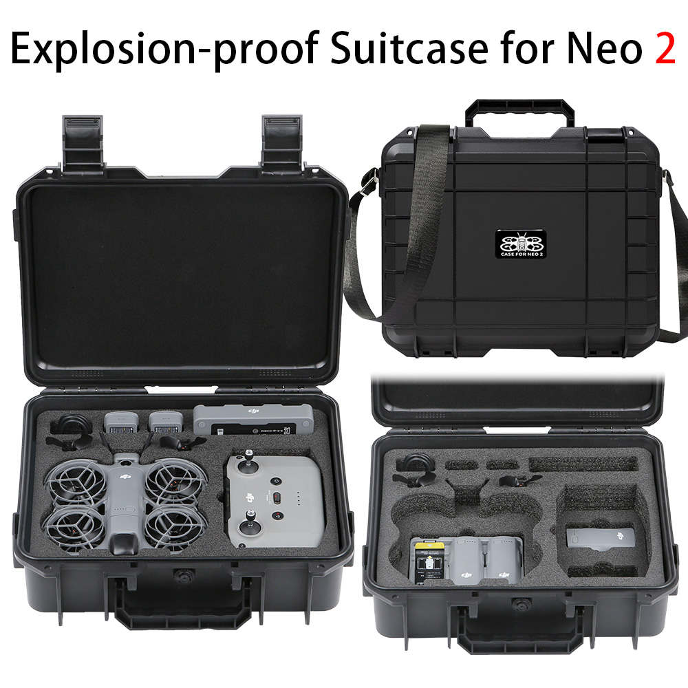 Drone Hard Shell Case - DJI NEO 2 ケースバッグ 防爆ケース ポータブル防水ボックス