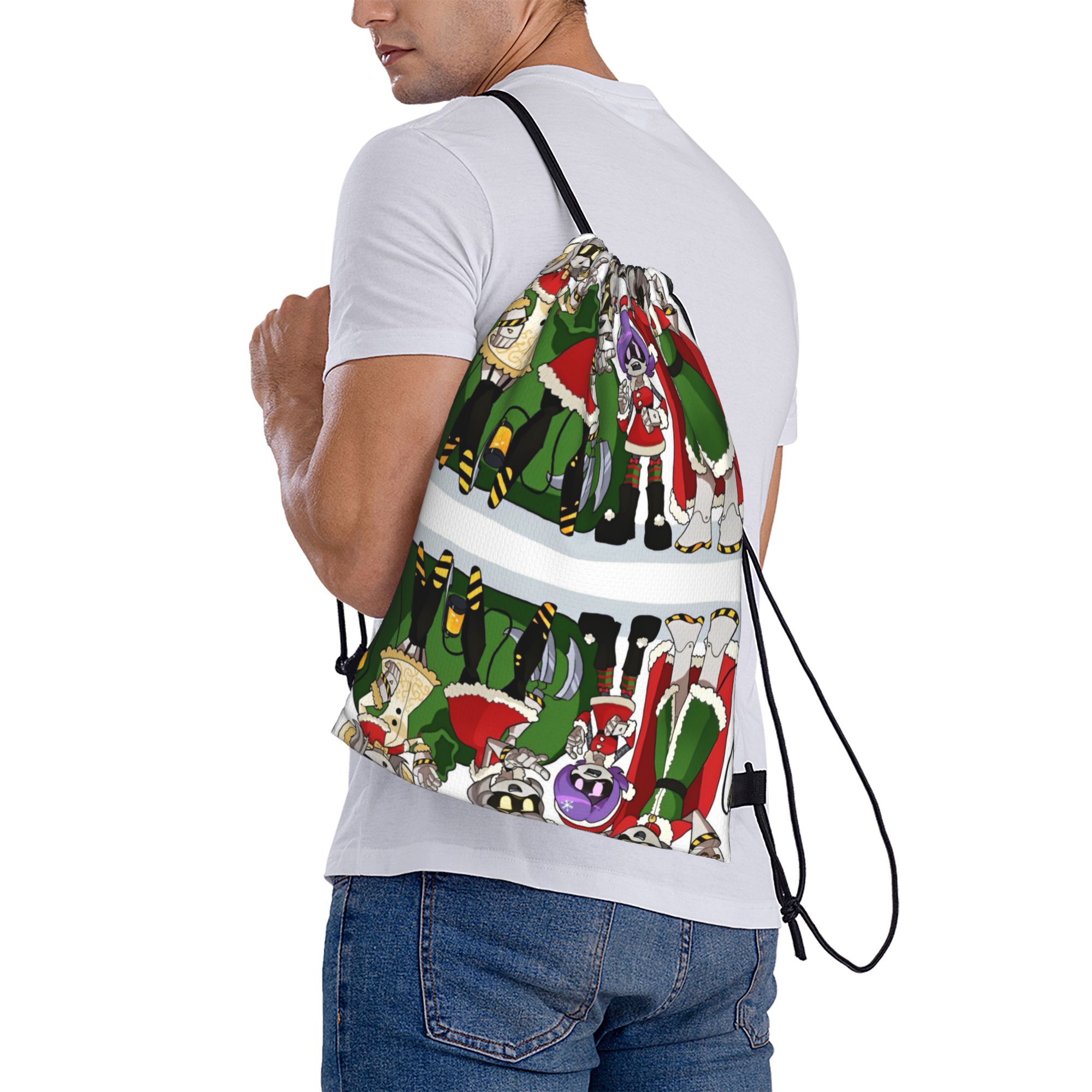 Drone Backpack - A MURDER Drones クリスマスベイビングimg 巾着バッグ 折りたたみ式