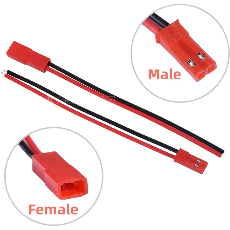 Drone Power Bank - 20個 10ペア JST 2P コネクターキット オス