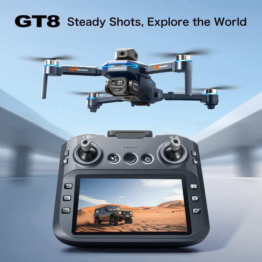 Drone Battery Charger - GT8 障害物回避空中ドローン – 大画面リモコン付き HD ブラシレス