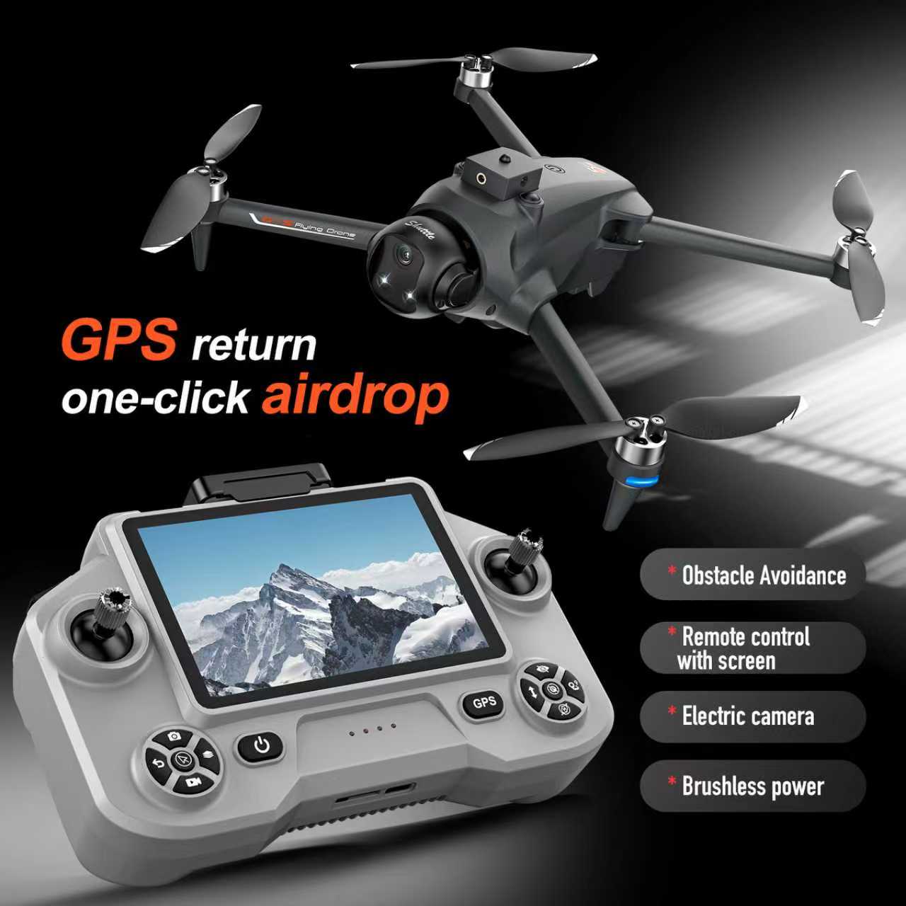 Drone Beacon Light - YL059 FPV GPSクアッドコプタードローン 8K HDデュアルカメラ搭載 耐久性