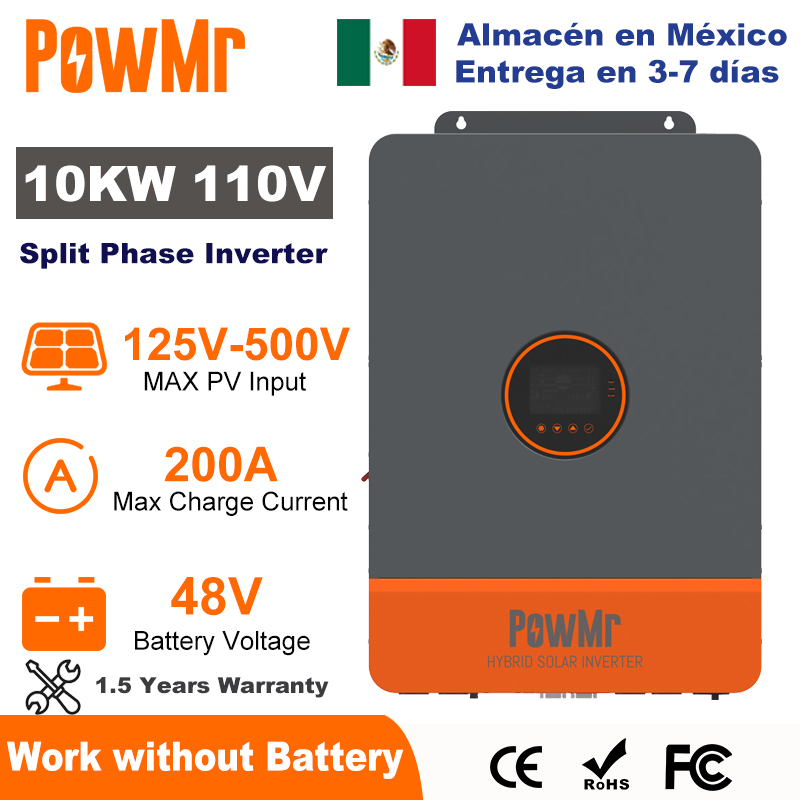 Drone Solar Charger - PowMr 10KW 分相インバーター 48V 110V 220V