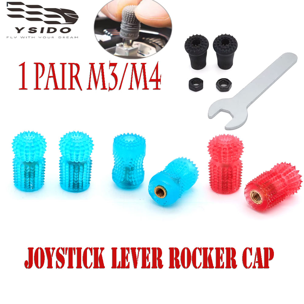 Drone Control Stick - ジョイスティックレバーロッカーキャップ滑り止め1ペアM3/M4 RC FPVドローンジンバルスティックエンド RCドローンRadiomaster GX12 TX12