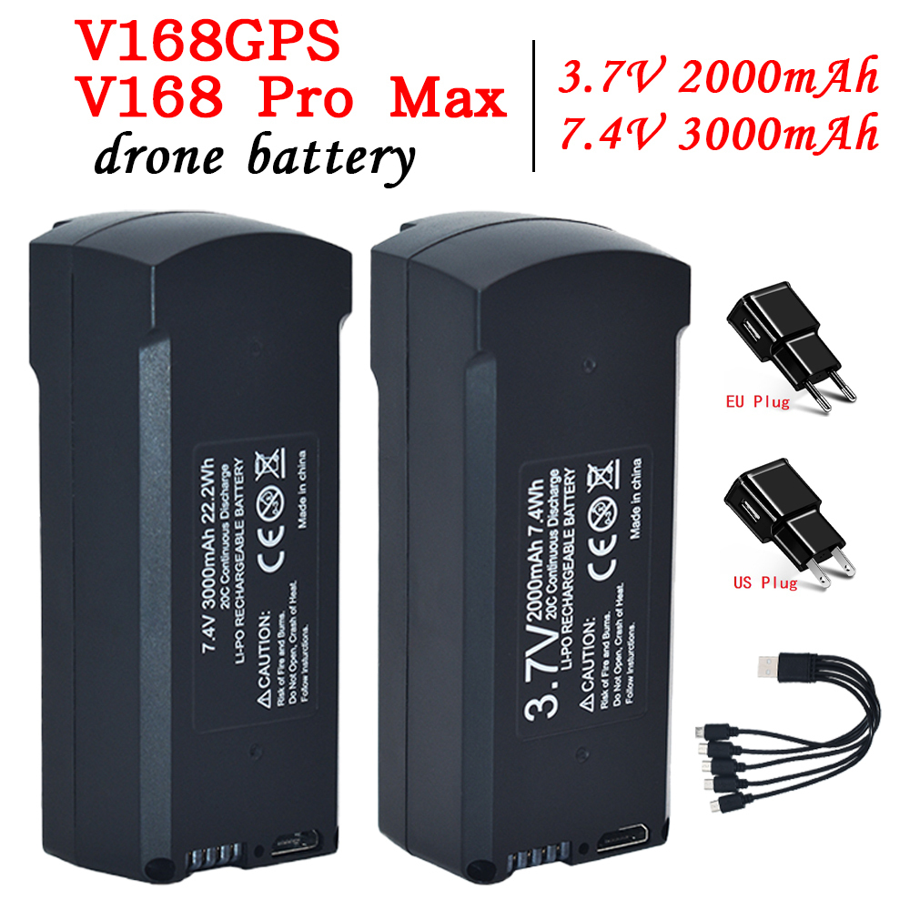 Drone Power Bank - GPS V198 7.4V 3000mAh バッテリー RC