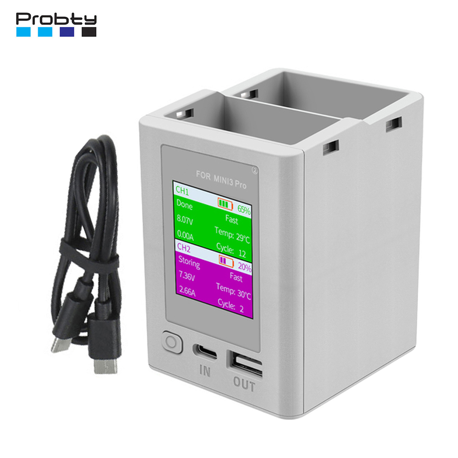 Drone Charging Hub - 充電ハブ DJI Mini 4 Pro ドローンバッテリー充電バトラー双方向充電