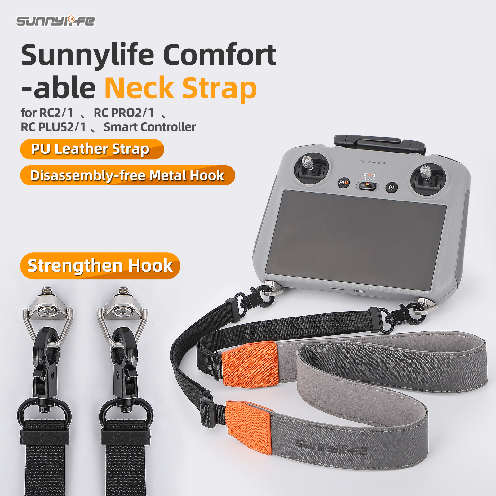 Sunnylife リモコンフック ランヤード＆ショルダース - Drone Remote Controller Lanyard のレビューと価格