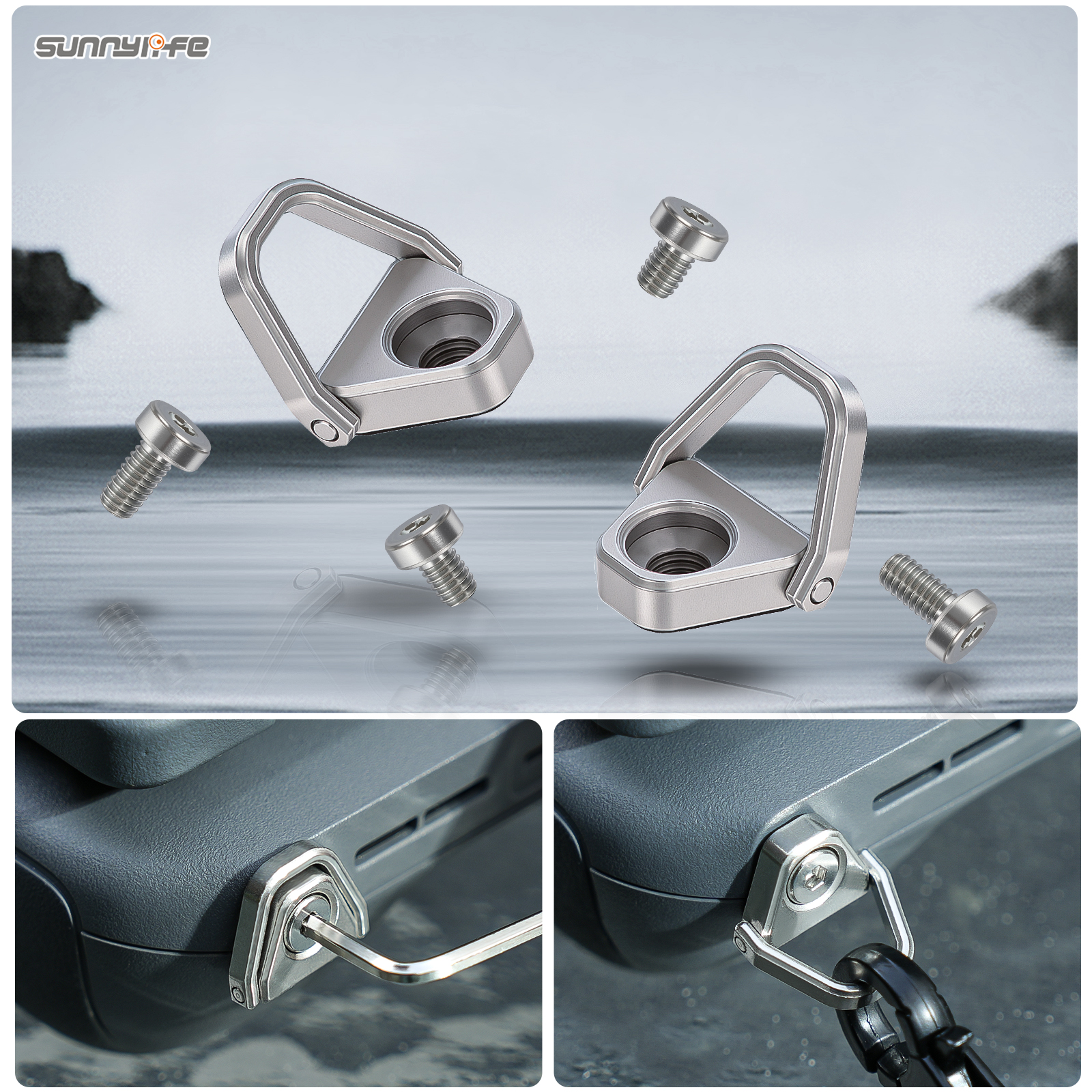 Sunnylife リモコンフック ランヤード＆ショルダース - Drone Remote Controller Lanyard のレビューと価格