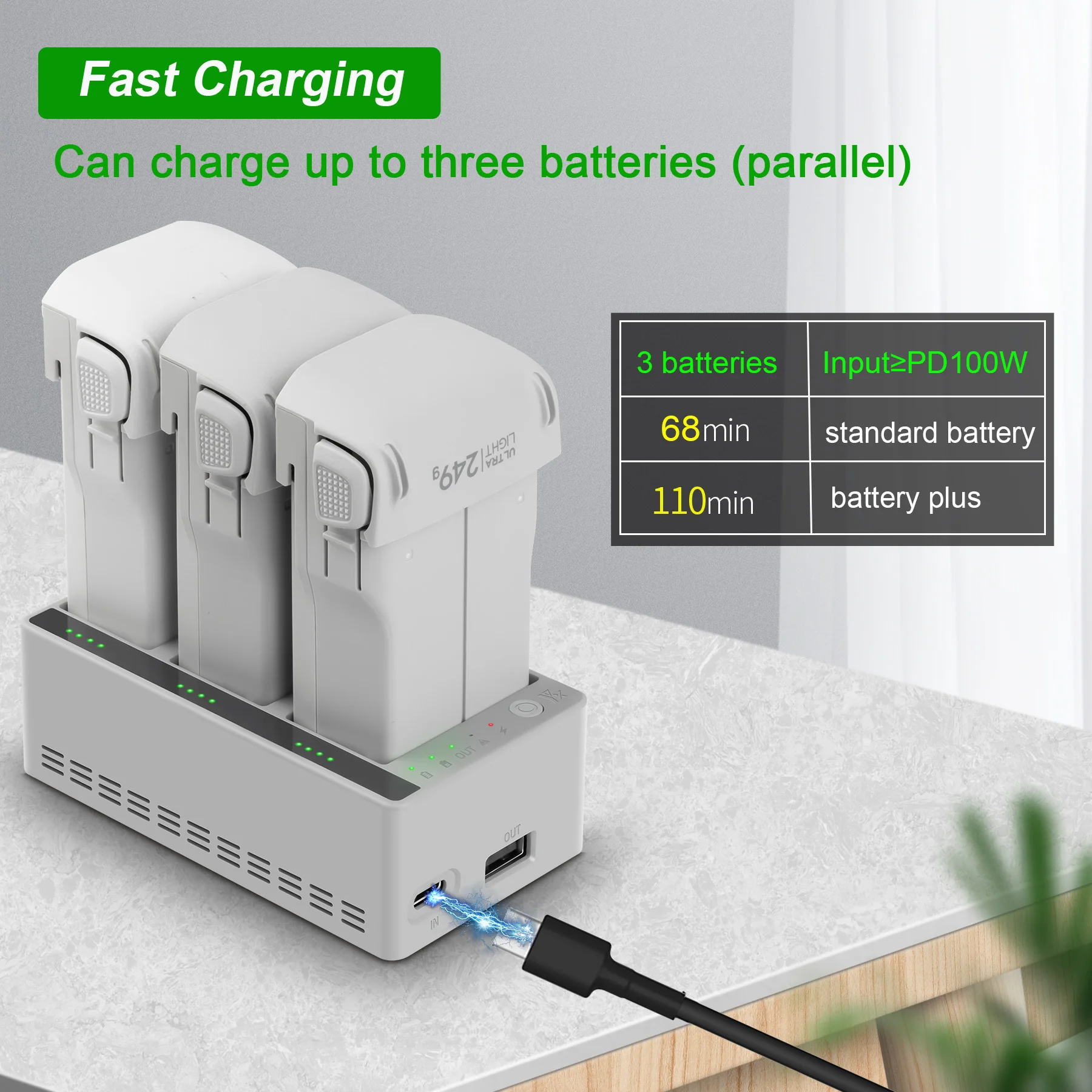 DJI LITO 1 X1 デジタルインテリジェント高速充電 - Drone Charging Hub のレビューと価格