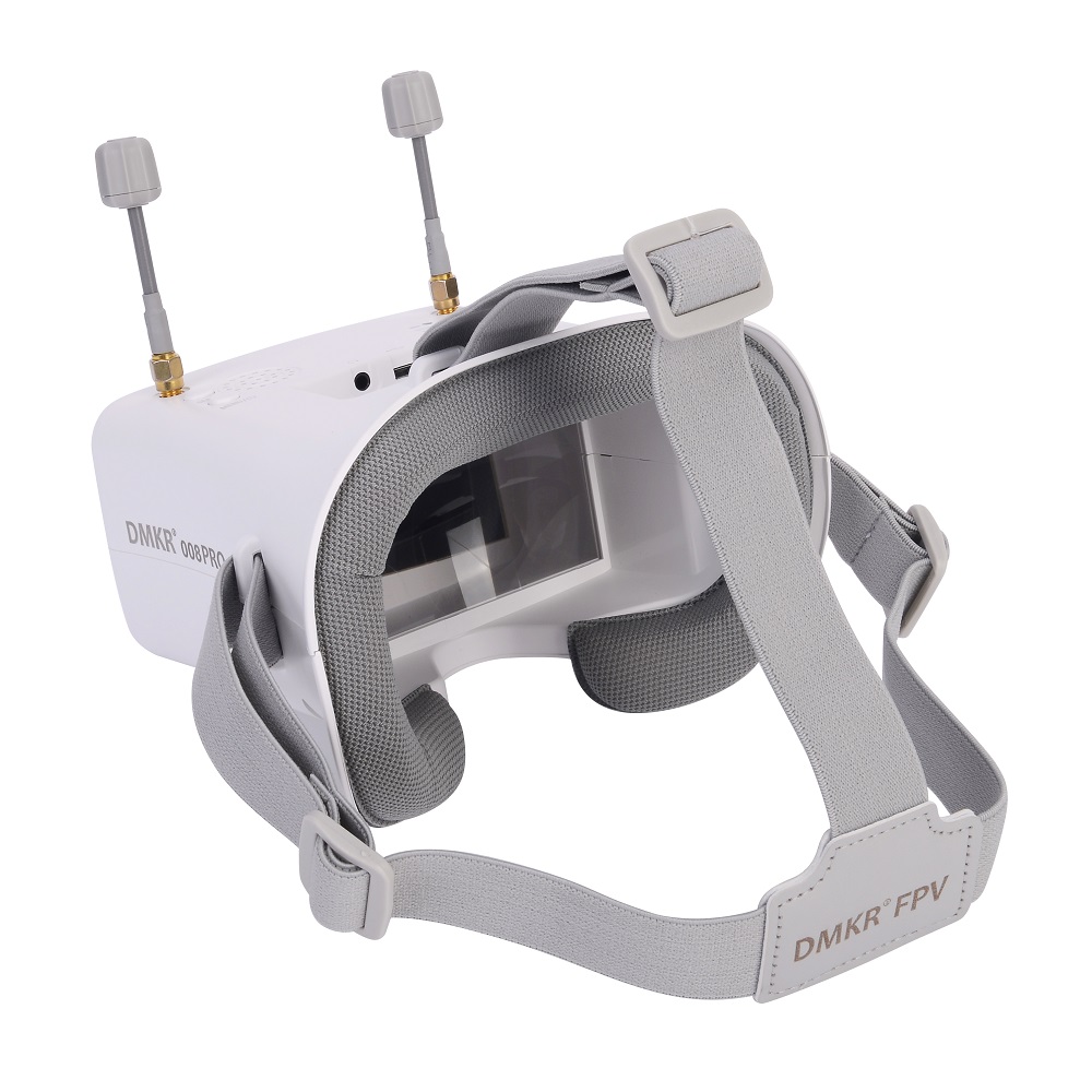 オリジナル008D PROホワイトFPVゴーグル（DVR搭載 - Drone Battery Adapter のレビューと価格