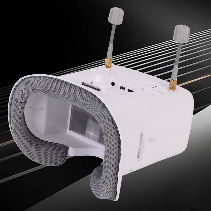 オリジナル008D PROホワイトFPVゴーグル（DVR搭載 - Drone Battery Adapter のレビューと価格
