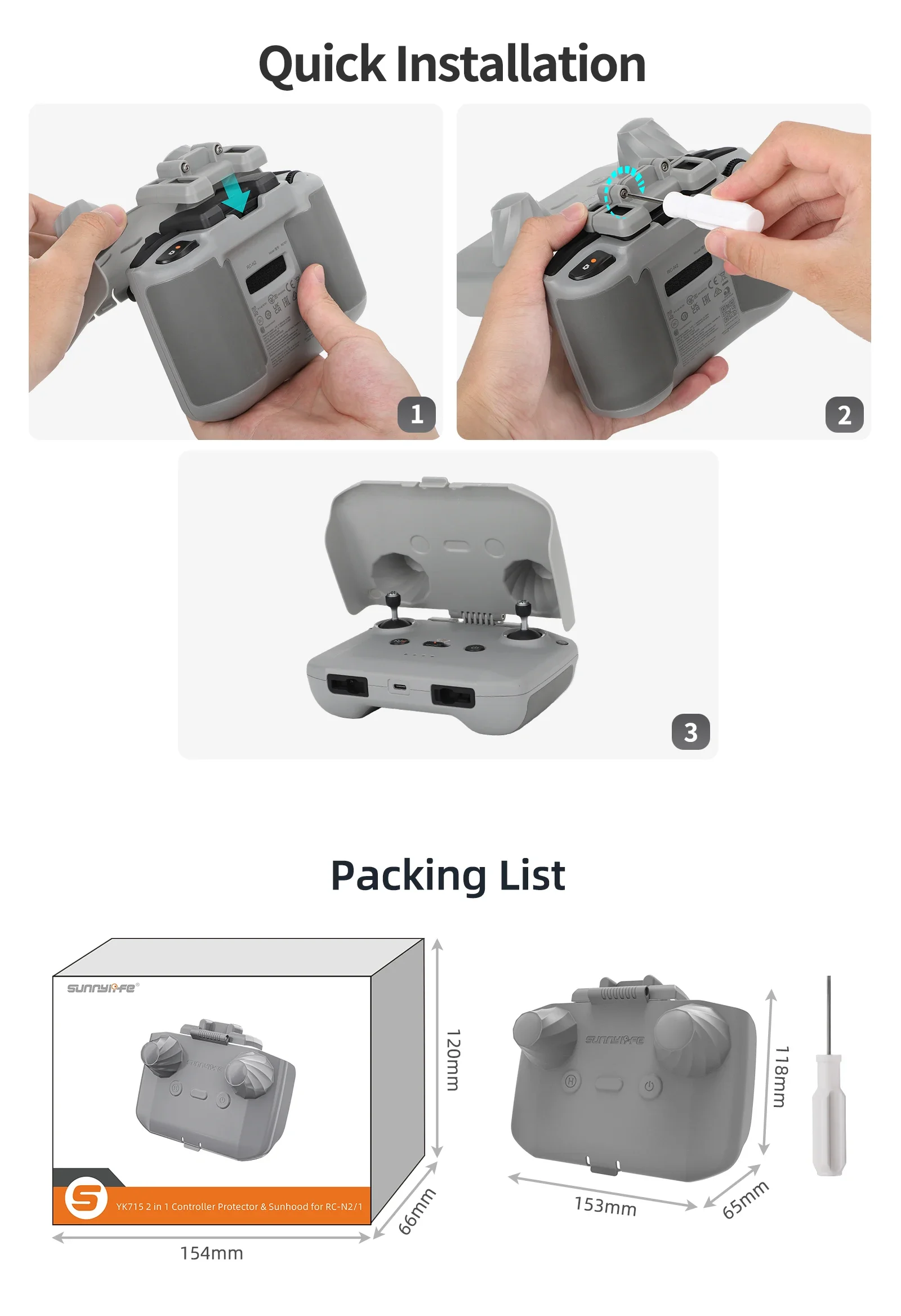 2 in 1 コントローラープロテクター サンフード コント - Drone Control Stick のレビューと価格