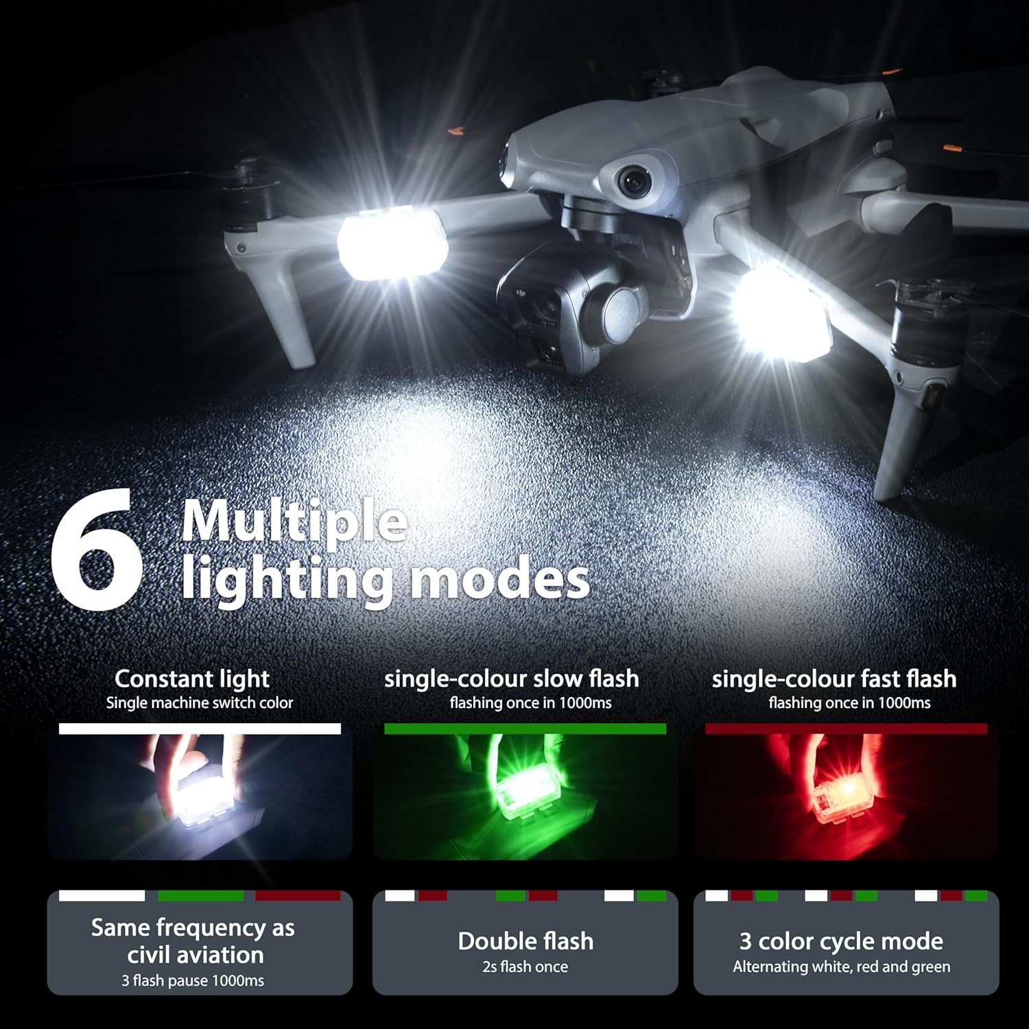 STARTRC ドローン ストロボライト 衝突防止ライト 充 - Drone Beacon Light のレビューと価格