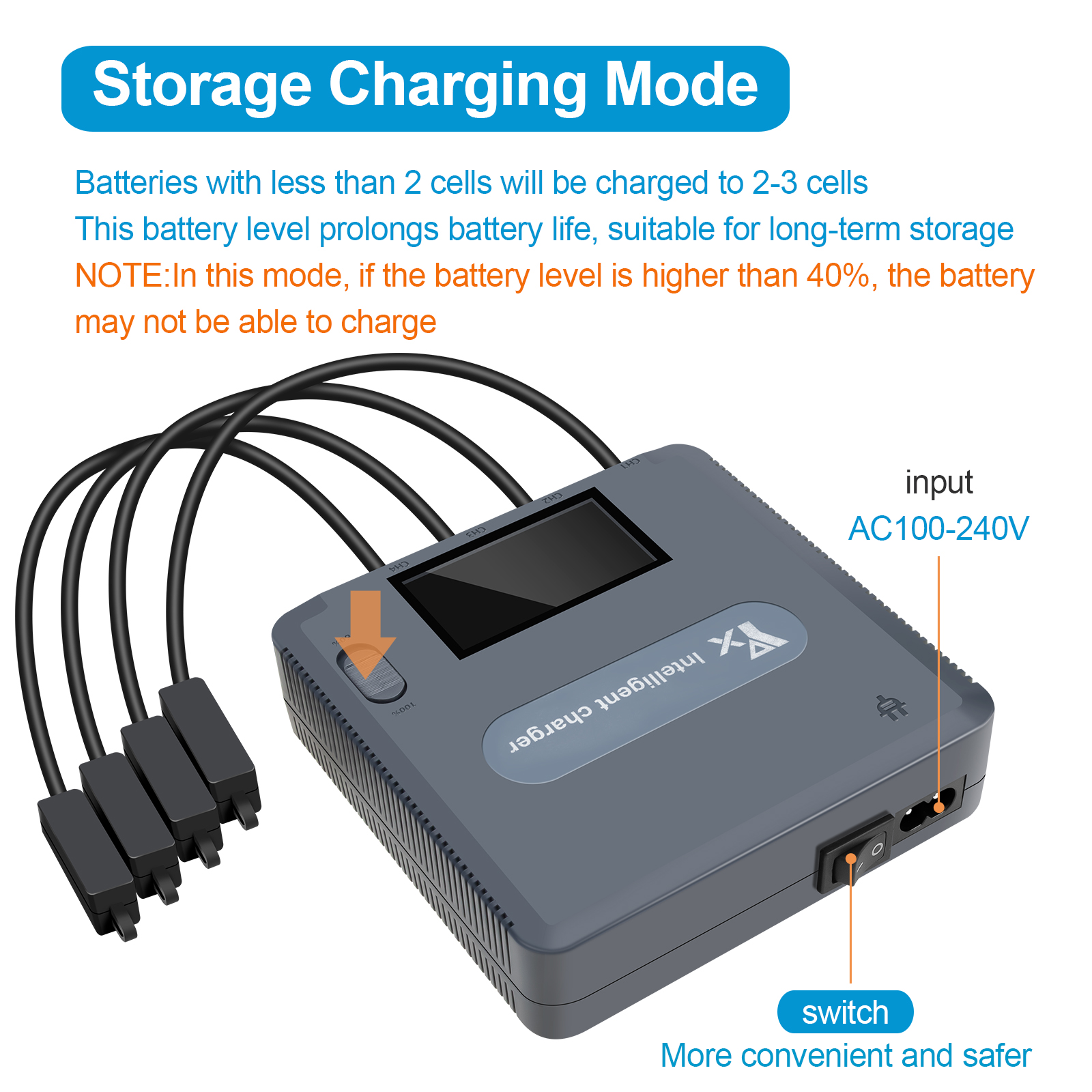 6で1デジタルディスプレイ · バッテリ · チャージャdj - Drone Charging Hub のレビューと価格