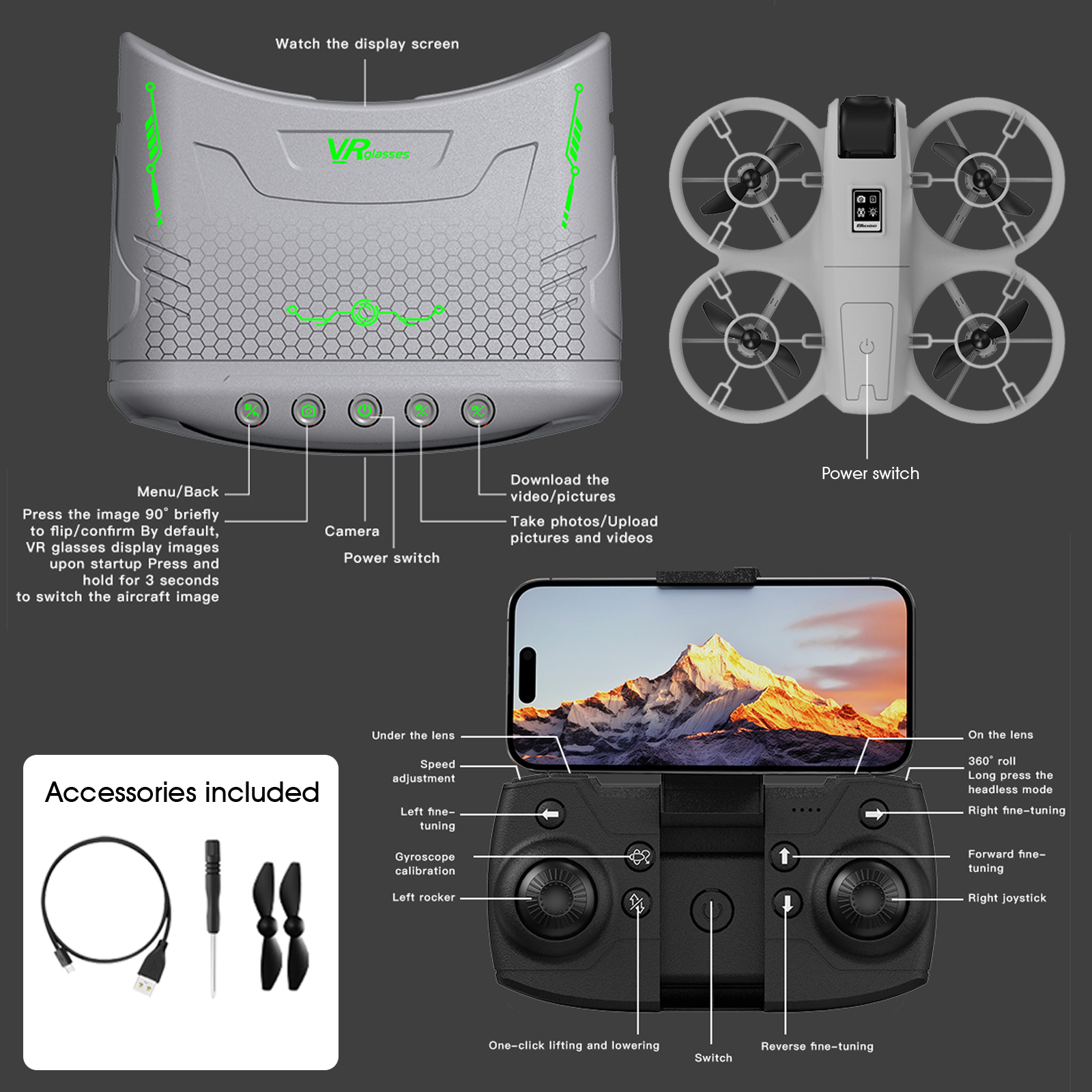 初心者でも使いやすいミニドローン/プロペラを効果的に保護/V - Drone Remote Controller Lanyard のレビューと価格