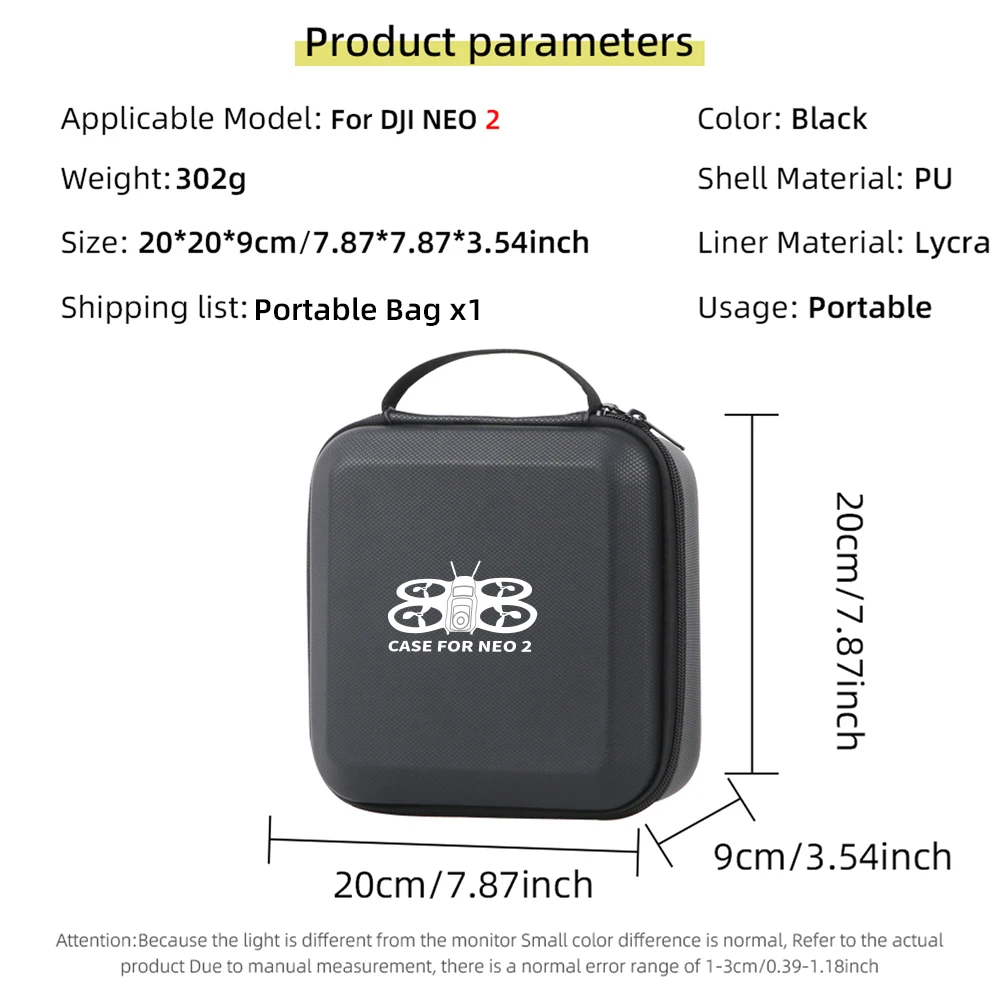 DJI Neo 2用傷防止防塵収納ハンドバッグハードシェルポ - Drone Hard Shell Case のレビューと価格