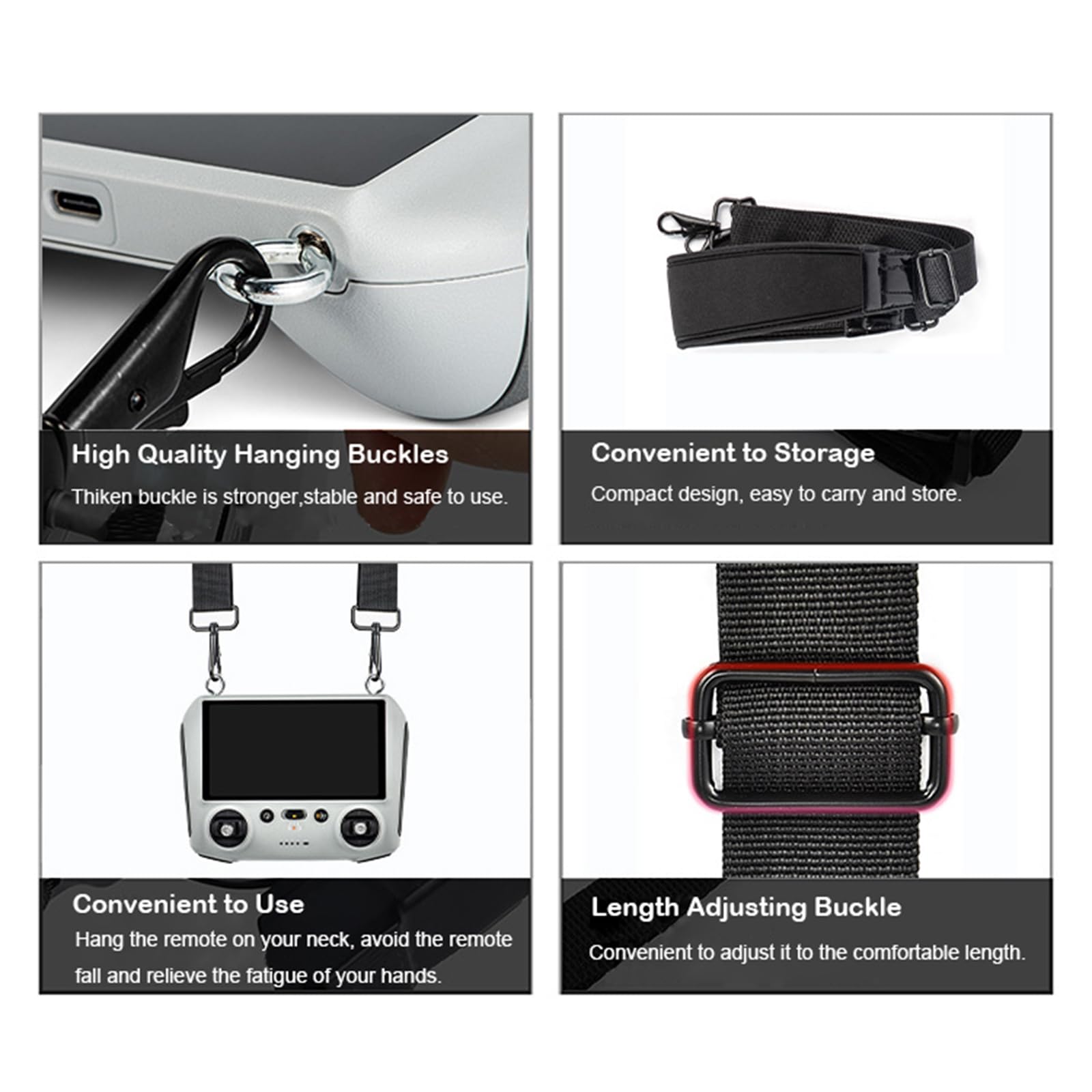 DJI RC/RC 2/RC Pro/スマート コントローラ - Drone Neck Strap のレビューと価格