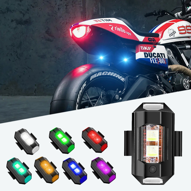 オートバイライトドローンストロボライト USB LED 衝突 - Drone Beacon Light のレビューと価格