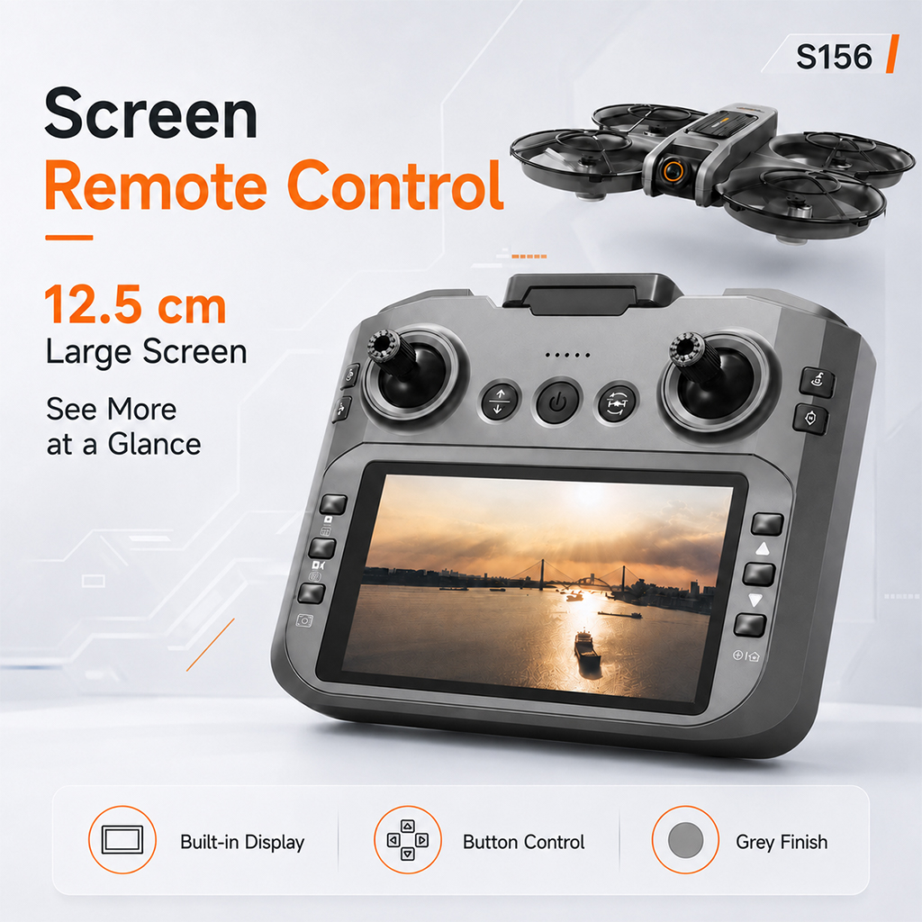 ZNLYRION S156 RCドローン 8Kデュアルカメラ - Drone Controller Screen のレビューと価格