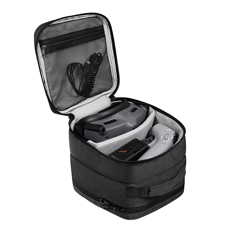 ポータブルケース二層収納スペースハンドバッグ DJI ゴーグ - Drone Carrying Case のレビューと価格