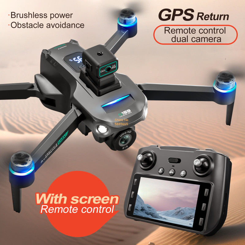 リモコン付きクワッドコプタードローン,障害物回避,LEDスク - Drone Power Bank のレビューと価格