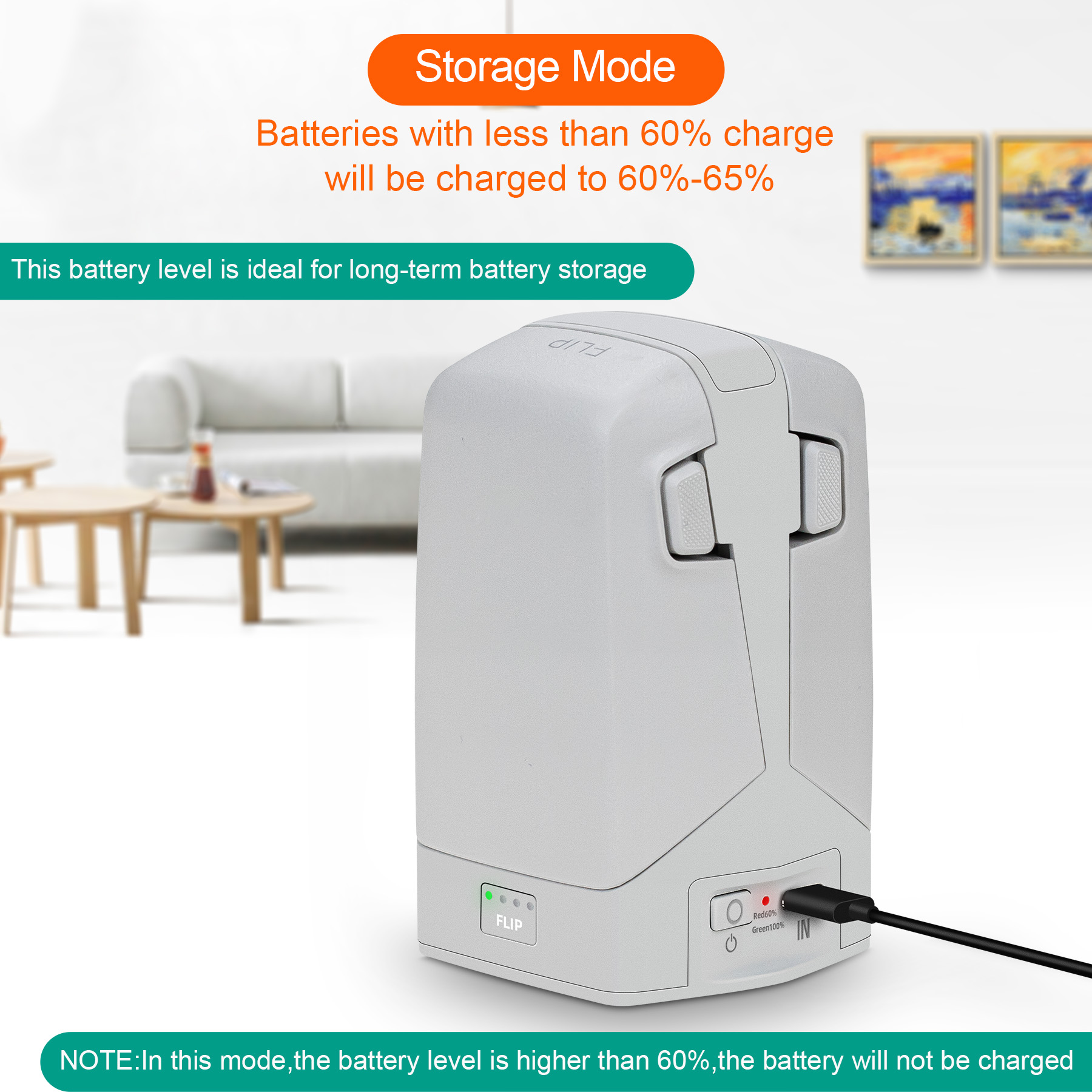 DJIフリップドローン用45Wデュアルバッテリー充電器、スト - Drone Charging Hub のレビューと価格