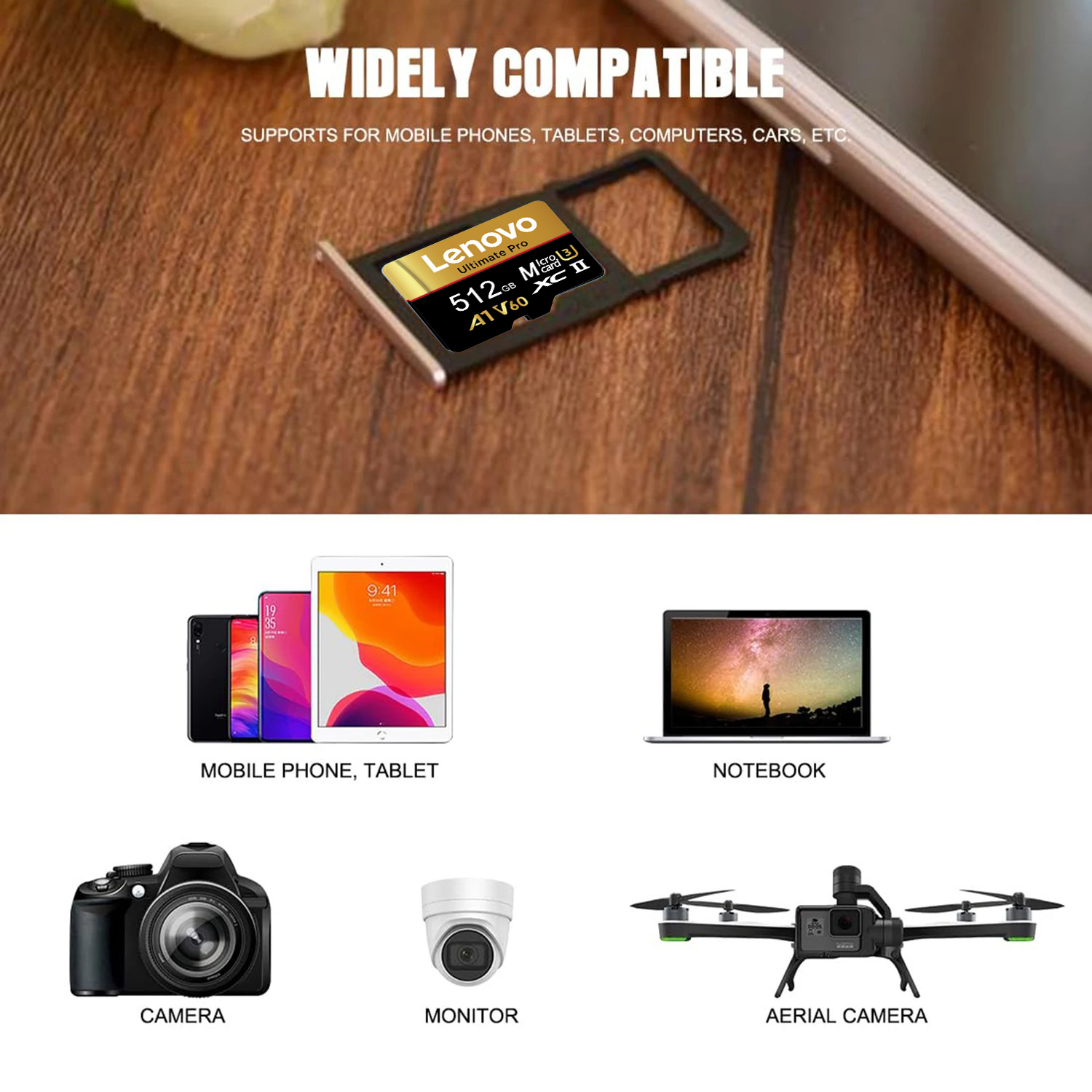 レノボ純正マイクロSDカード UHS-I I A1 V60  - Drone Strobe Light のレビューと価格