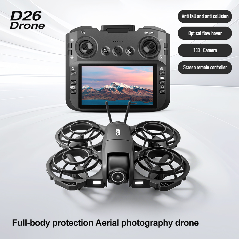 D26 ドローン 4K 空撮HD 180 °   カメラ付き - Drone Power Bank のレビューと価格