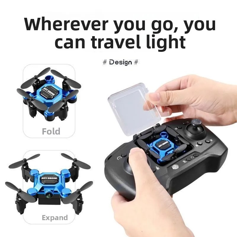 ミニ折りたたみ式蚊取りドローン、空中カメラ付き、学生・子供向 - Drone Remote Controller Lanyard のレビューと価格