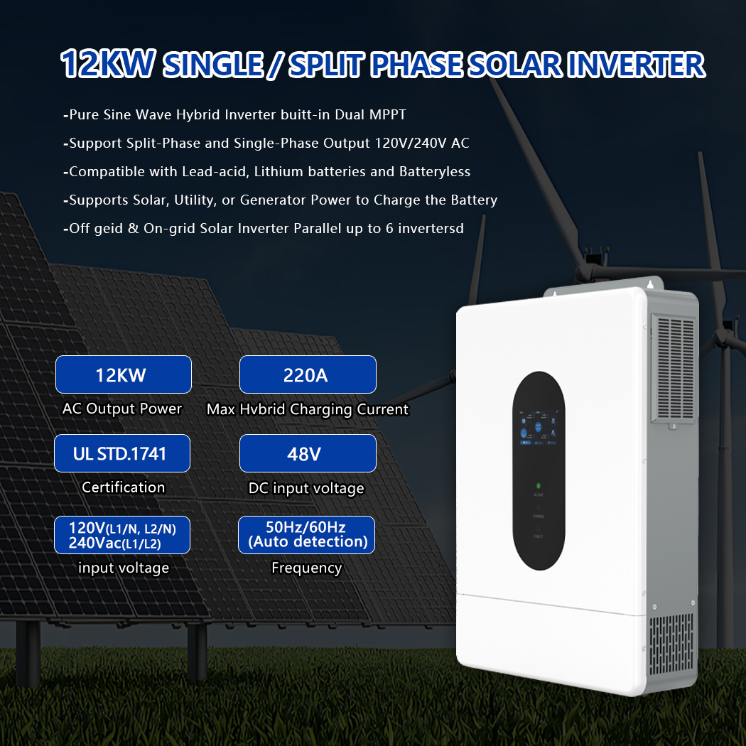 Y&H 12KW ハイブリッドソーラーインバーター 48V  - Drone Solar Charger のレビューと価格
