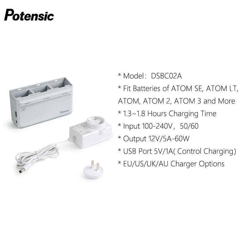 Potensic オリジナル 60W 充電ハブ ATOM 2 - Drone Charging Hub のレビューと価格