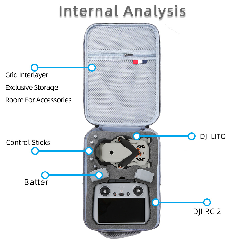 DJI Lito 1/Lito X1 ポータブルシングルショ - Drone Carrying Case のレビューと価格
