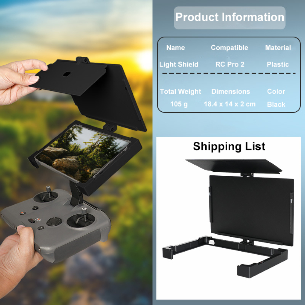 RC Pro 2用サンシェード、DJI Mavic 4 Pr - Drone Sun Shade のレビューと価格