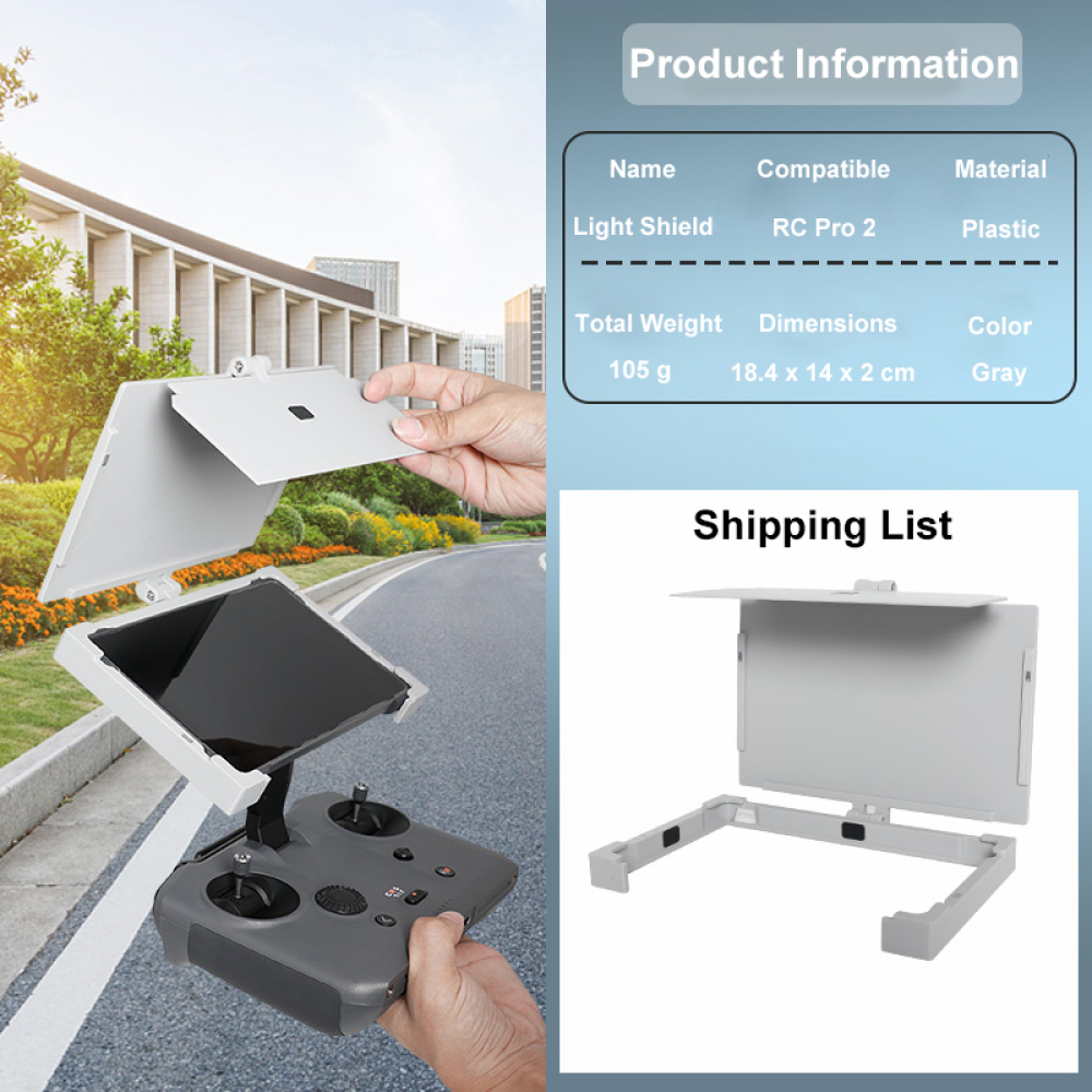 RC Pro 2用サンシェード、DJI Mavic 4 Pr - Drone Sun Shade のレビューと価格