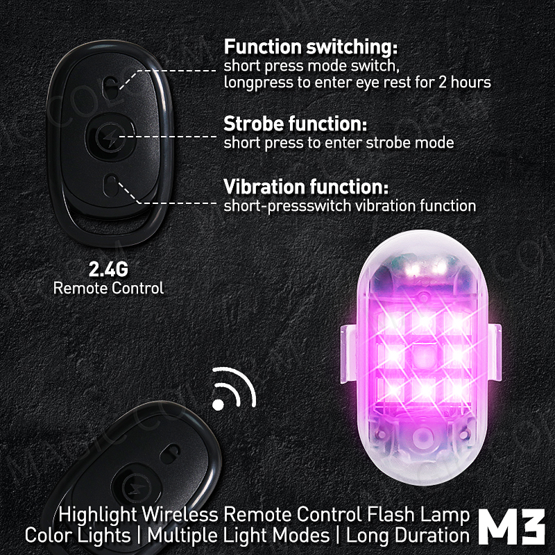 ワイヤレスLEDライト,リモコン付き点滅ライト,衝突防止イン - Drone Strobe Light のレビューと価格