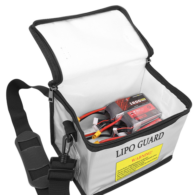 リポバッテリー安全バッグポータブル防爆耐火収納袋安全ガード付 - Drone Power Bank のレビューと価格