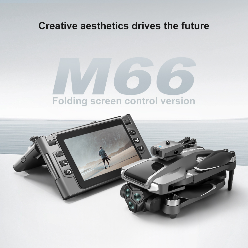 折りたたみ式M66 RCドローン、4.5インチHD折りたたみ - Drone Controller Screen のレビューと価格